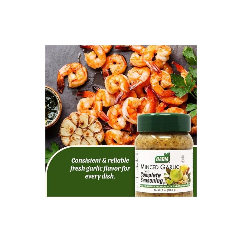 Ajo Picado 8 Oz con Condimento Completo