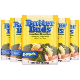 Butter Buds Sauce Mix, 2 Oz (5-Pack) – Non-GMO, Gluten-Free Natural Butter Flavored Sauce Made with Buttermilk, 0 Fat, 0 Cholesterol