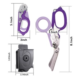 Elegital Emergency Response Shears,Stainless Steel Trauma Shears, Outdoor Camping Rescue Scissors Tools,