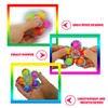 Stress Relief Hand Spinner Push Pop Bubble Fidget Toy (Yellow)