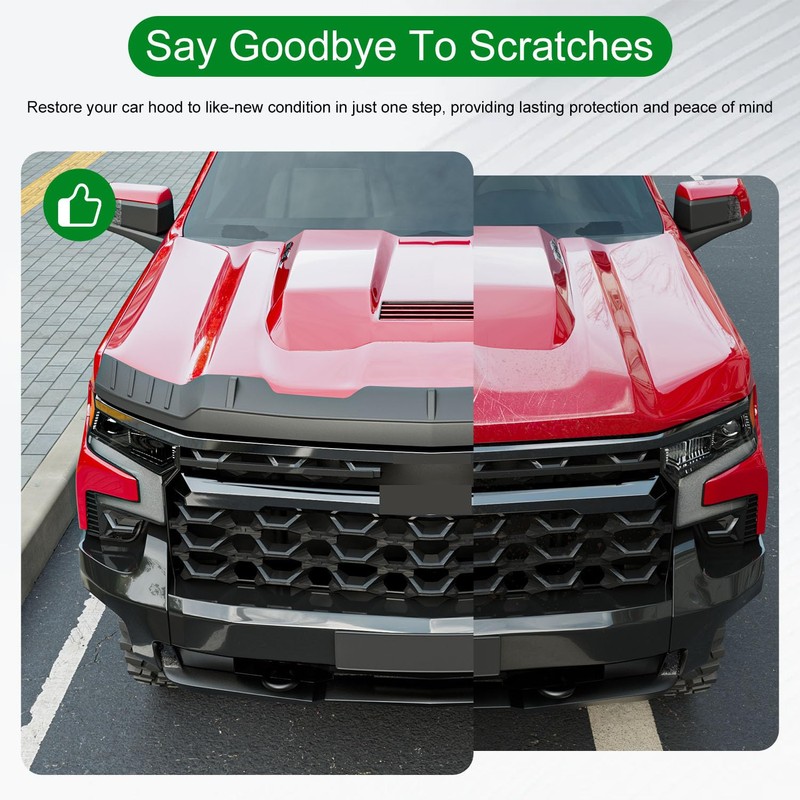 CZmenghe Hood Protector Compatible with 2019-2025 Chevy Silverado 1500 Hood