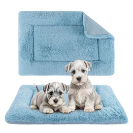 BVAGSS Dog Bed Mat, Dog Crate Pad Reversible,Soft Kennel Pad, Washable Dog Crate Mat (Cool and Warm),Pet Sleeping Mattress for Small Medium Dogs XH080 (60x45 cm,Blue)