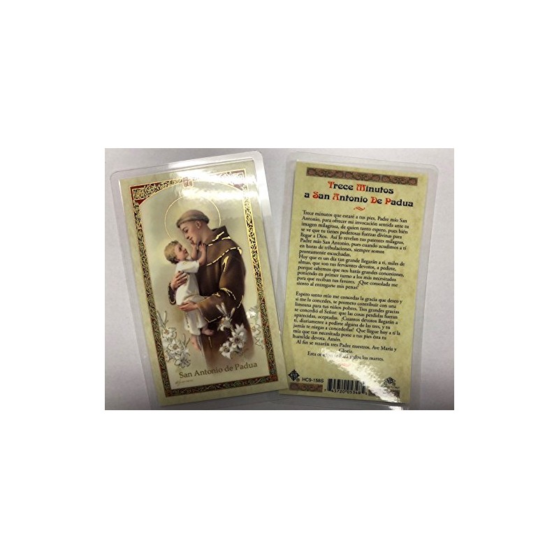 Holy Prayer Cards For 3 Minutes with Saint Anthony De