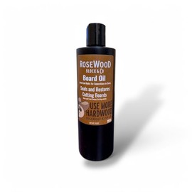 RoseWood Block Oil, 16 oz, Food-Safe & Non-Toxic, Deep Wood Conditioning, Utensils and Wood Surfaces, Enhancing Natural Grain Patterns, Proudly Bottled and Packaged by RWB, Made in America