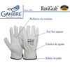 Ruvigrab - Natural Floral Leather Work Gloves | Leather Gardening