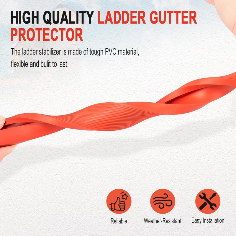 Ladder Stabilizer for Gutters and Roof, Anti-Slip Ladder Safety Covers