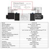 Heschen Electrical Pneumatic Twin Solenoid Valve 4V220-08 24VDC PT1/4 5