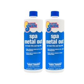 In The Swim Spa & Hot Tub Metal Out – 1 Quart (Pack of 2) | Prevents Staining & Discoloration, Removes Iron, Copper & Other Metals, Keeps Spa & Hot Tub Water Clear and Balanced