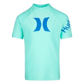 Hurley Boys' UPF 50+ Rash Guard, Aurora Green