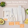 Cutting Board and Knife Set, 5 In1 Travel Cutting Board