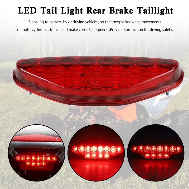 VIPIH LED Tail Light Rear Brake Taillight For HONDA TRX450R