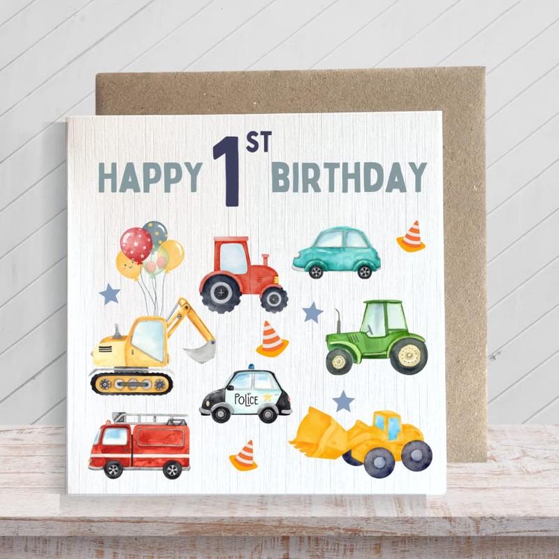 Second Ave 1st Birthday Age 1 Children's Kids Baby Tractor