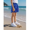 NATUST Boy's Swim Trunks Printed Beach Surf Shorts with Mesh