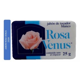 Rosa Venus Jabon Rosa Venus Blanco Caja C/60 Piezas De 25 Gr C/u