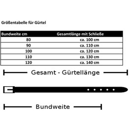 INVIDA Safe Men's Safe Belt Black Waist 90-120 cm Secret Compartment Belt Buckle Belt Length Selectable Genuine Leather, black