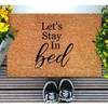 DecStic Let's Stay in Bed Coir Doormat Door Mat Heart