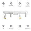 VidaLite Shura - Square 4-Light White Integrated LED Ceiling Light