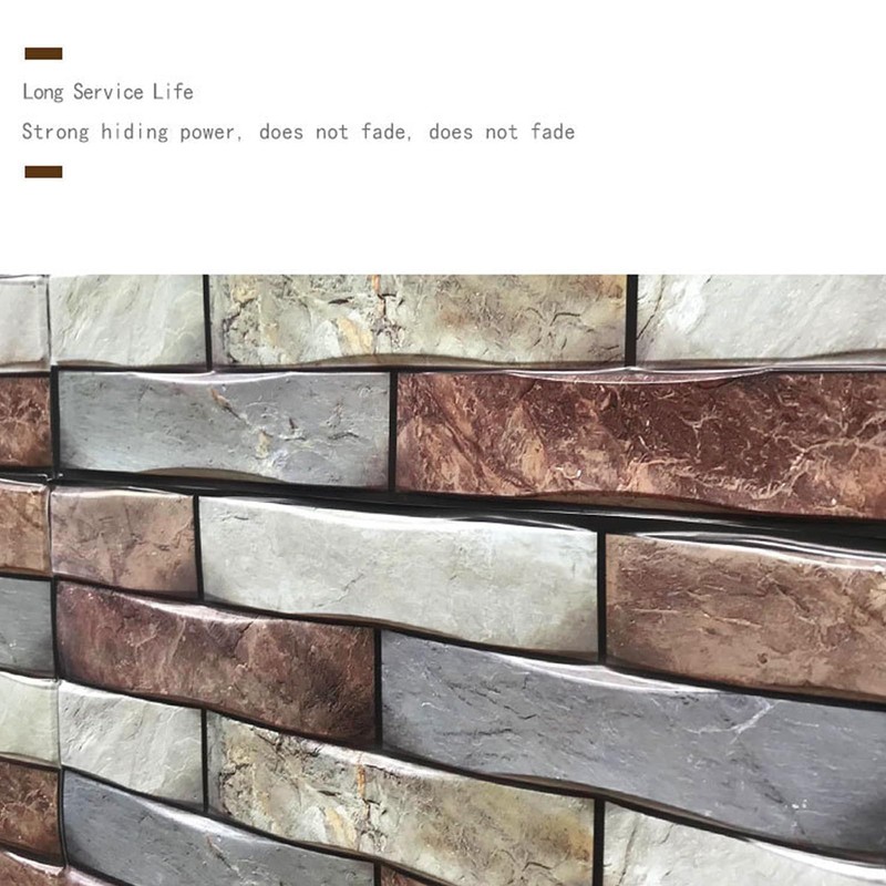 10-Sheet Peel and Stick Tile Backsplash Thicker Design Marble Tiles