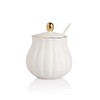 Sweejar Royal Ceramic Sugar Bowl, 12 Ounce Sugar Container with