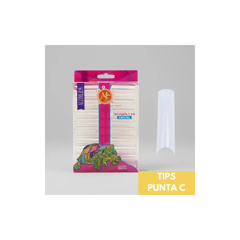 Tips Extralargos Curva C Xxl 200 Pz , Mc Nails