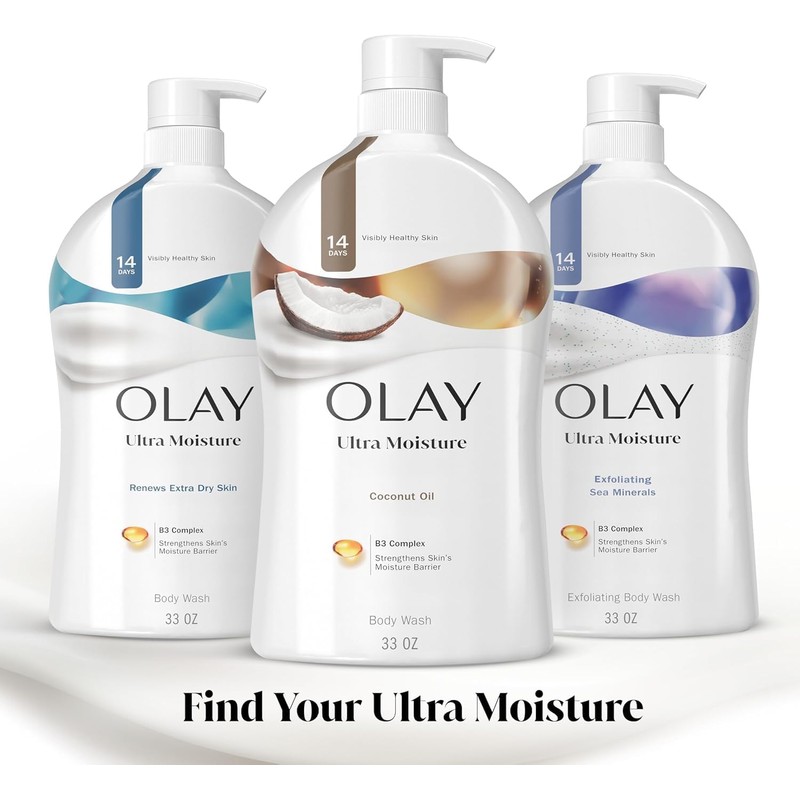 Olay Ultra Moisture Body Wash con aceite de coco, 30