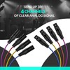 Augioth 4 Channel XLR Snake Cables 3FT, Color-Coded XLR to
