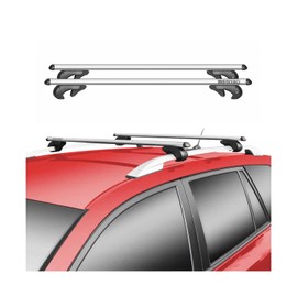 OMAC Cross Bars Roof Racks for Subaru Impreza 2001-2007 Wagon Gray Luggage Carrier Anti-Theft for Travel Kayak Canoe Surf Ski Snowboard Camping