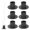 6Pcs Black Taper Candle Holder Matte Candle Candlestick Holder Stand