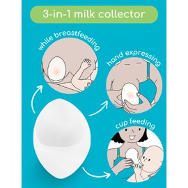 Ardo KindestCup - 3-in-1 Milk Collection Cup - Multifunctional Milk Catcher for Breastmilk When Breastfeeding and Pumping, for Hand Expression and Cup Feeding