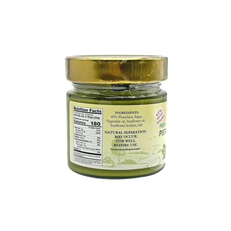 Eastern Feast - Premium Antep Pistachio Cream Spread, (7 oz)