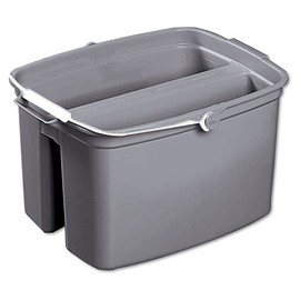 Rubbermaid Commercial 2617GRA Double Utility Pail, 17qt, Gray