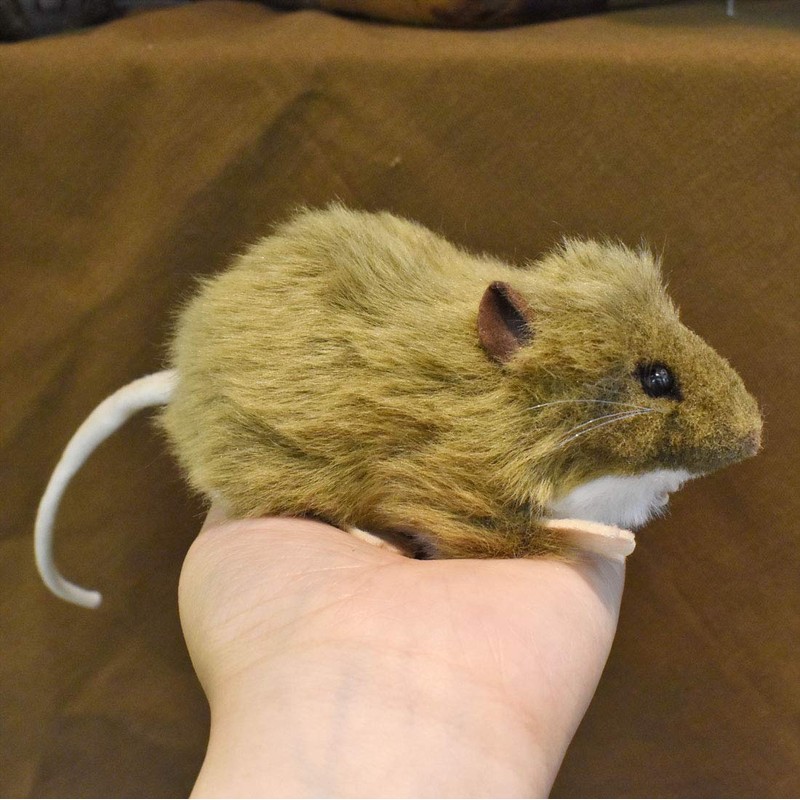 Brown Mouse Stuffed Animal Plush Toy 5" L