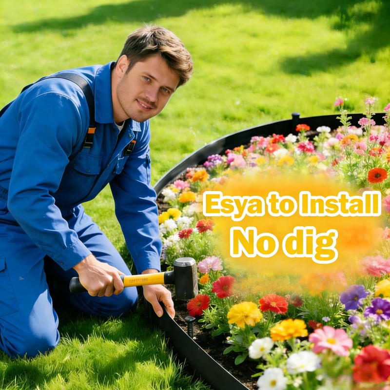 40 FT Landscape Edging Kit with 36 Spikes - 3