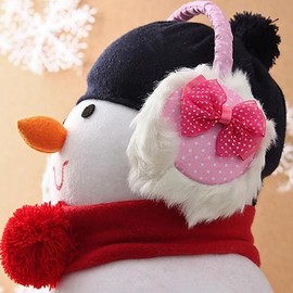 EAS 달린 귀마개(핑크) 리본 점박이 EAS Ear Plugs with Ribbon Polka Dot (Pink)