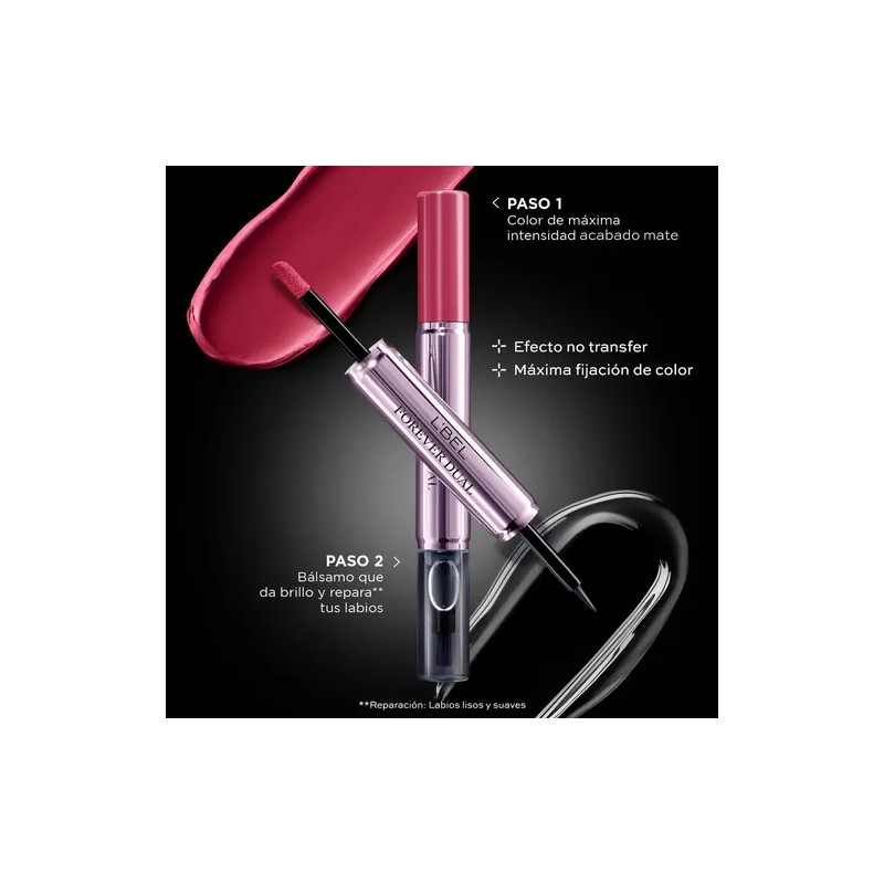 Labial Lbel Forever Dual Indeleble Satinado Lbel