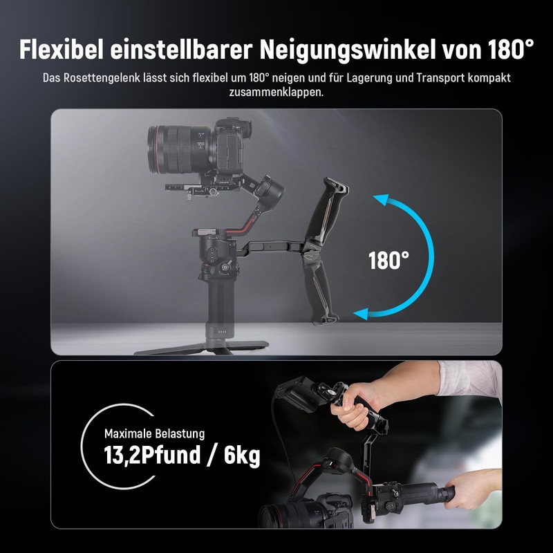 NEEWER RS4 RS3 RS2 Gimbal Sling Handle, Handle with NATO