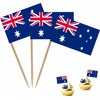 LUSEOAN Australia Countries Toothpicks Flag Australian Small Mini Cocktail Fruit