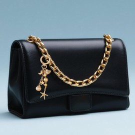 Gold Beach Keychain Starfish Pearl Heart Seashell Keychain Bag Charms Purse Charms Summer Travel Gift for Women