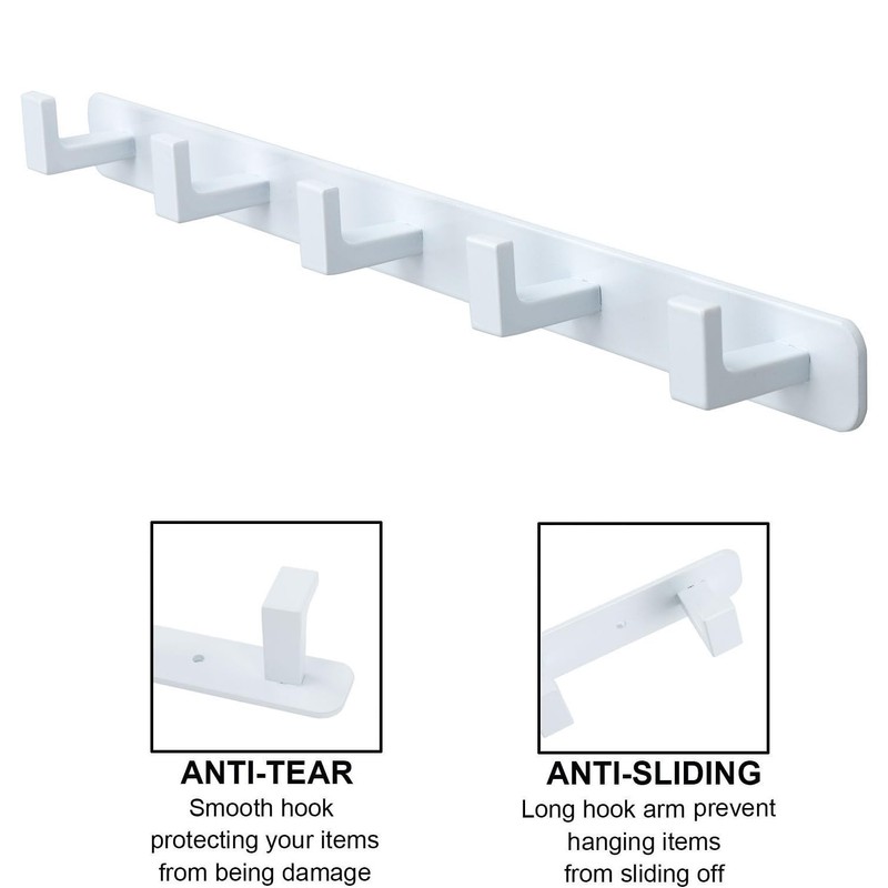 Vanloory Coat Rack, Heavy Duty Stainless Steel 5 Tri Coat