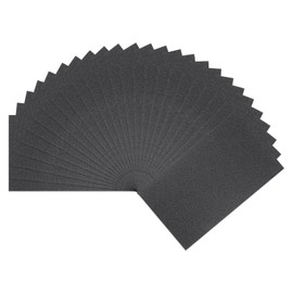 sourcing map 25pcs Sandpaper 150 Grit 9 x 5.5 Inch Waterproof Backing Silicon Carbide Abrasive Wet Dry Sanding Sheets for Wood Finishing, Metal Sanding, Automotive Polishing