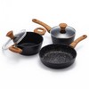 Jovire 3-Piece Nonstick Cookware Set, 8.5 Inch Frying Pan &