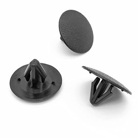 VVO Fasteners- Black Plastic Bonnet Insulation & Soundproofing Clips for Hyundai i10, i30, Santa Fe, Tucson, Tucson / ix35, i20, ix35, (Pack of 10)