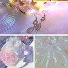 Holographic Gauze Fabric, 1.5m*3m Gradient Iridescent Organza Fabric for Costume