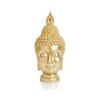 AMOIENSIS Buddha Head Statue (Gold), Ideal for Zen Space, Spiritual