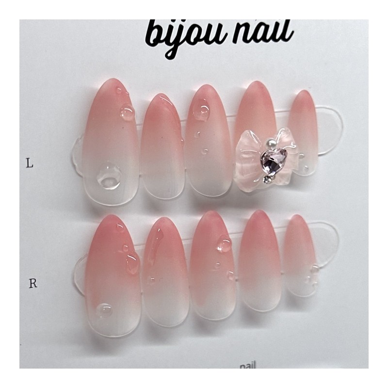 ❤️Exploding in popularity❤️ Waterdrop Peach Fudge Handmade Nail Tips -