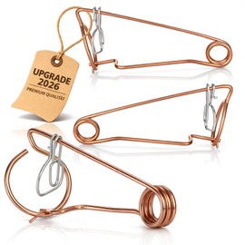 com-four 3 x Bavarian Vole Traps Made of Copper-Plated Steel Wire, Approx. 15.5 x 8 x 5.5 cm (Pack of 03 - Bavarian Shape)