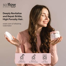 So!Flow Porosity Regeneration Hair Mask - Rejuvenates Brittle Hair with Centella Asiatica Extract - Repairs Damage for Luxurious, Resistant Hair