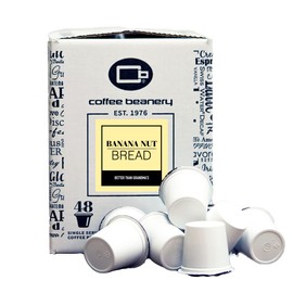 Banana Nut Bread Coffee Pods by Coffee Beanery | 48ct Bulk Flavored Coffee Pods Medium Roast Coffee Pods| 100% Specialty Arabica Coffee| Gourmet Coffee Pods