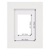 Fabian Clarke London® A6 Modern White Wooden Picture Photo Frame