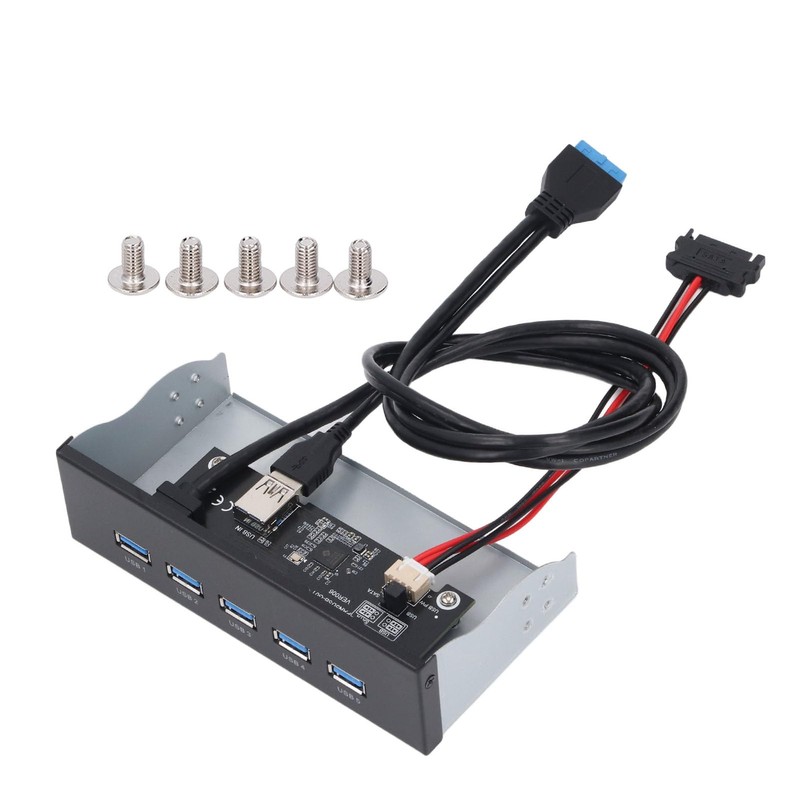 5.25 Inch Front Panel Hub, 5 Ports USB 3.2 GEN1